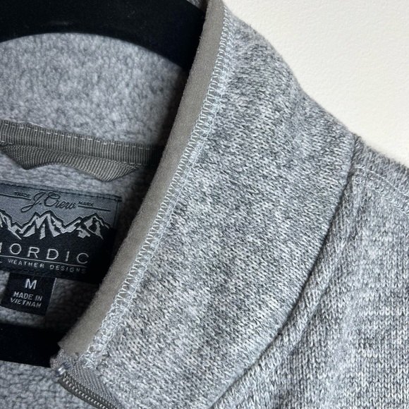 J. Crew Nordic vest in Polartec sweater fleece Gray Medium - Picture 12 of 13